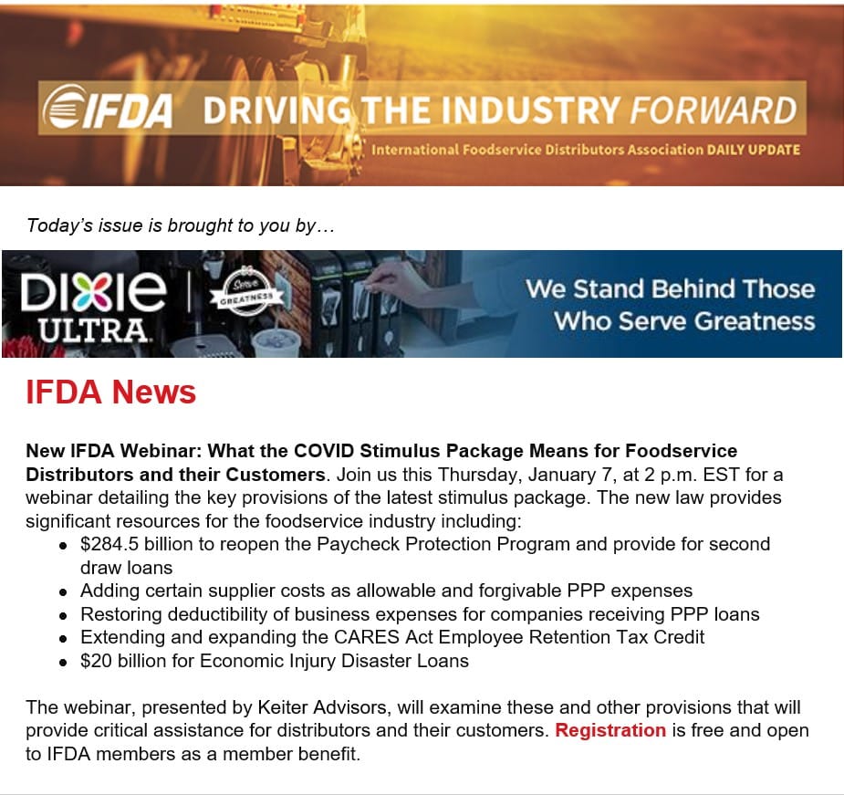 IFDA Daily Update Newsletter