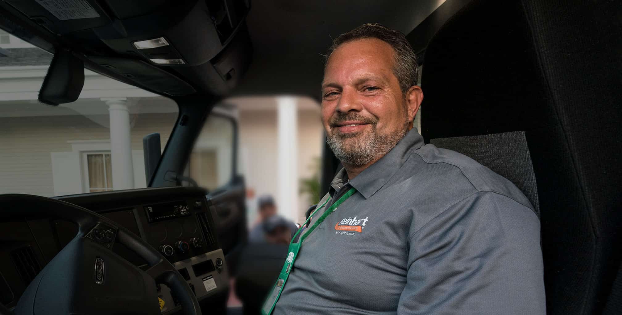 Reinhart smiling driver